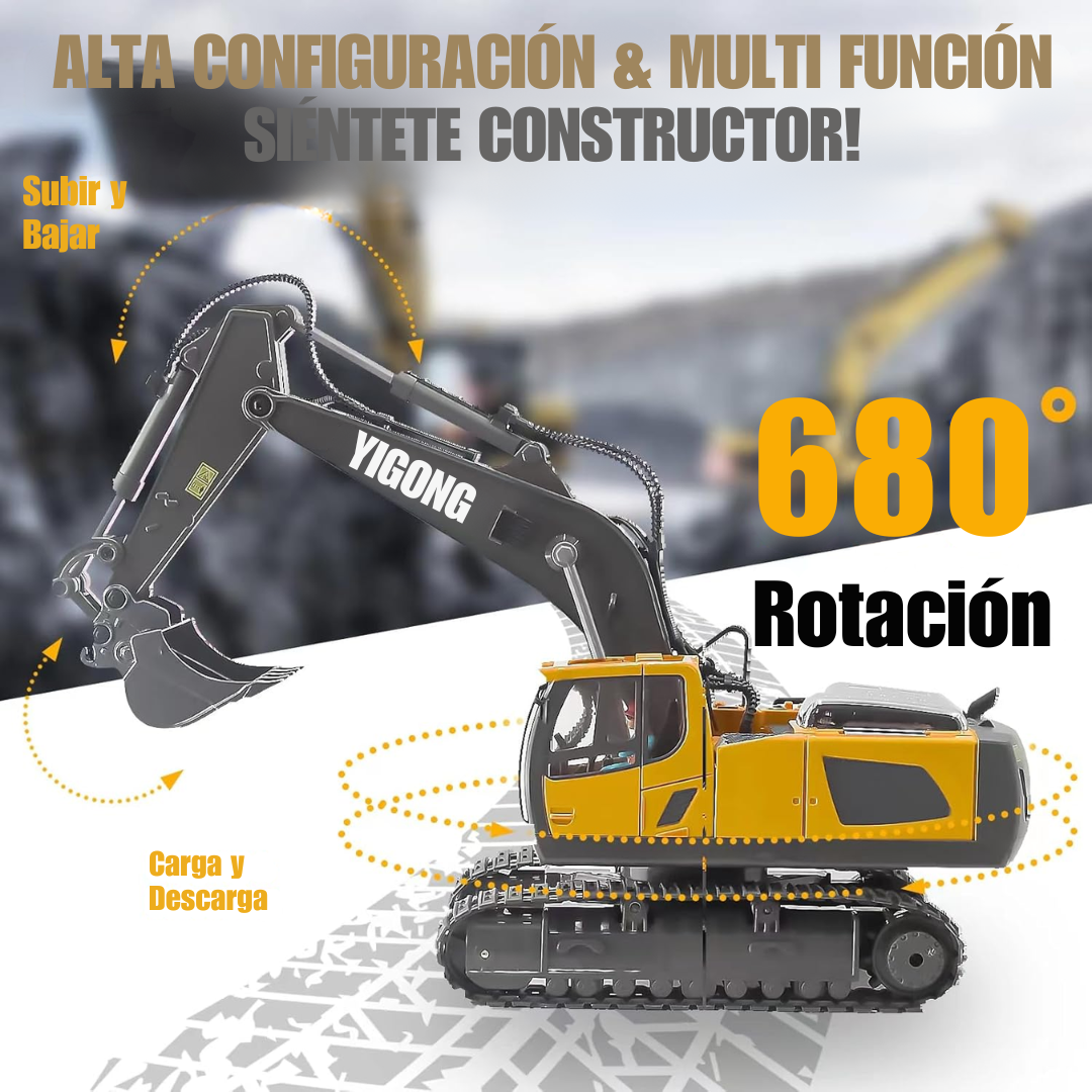 Excavadora Profesional a Control Remoto
