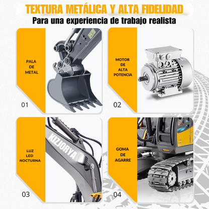 Excavadora Profesional a Control Remoto