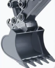 Pala excavadora metálica